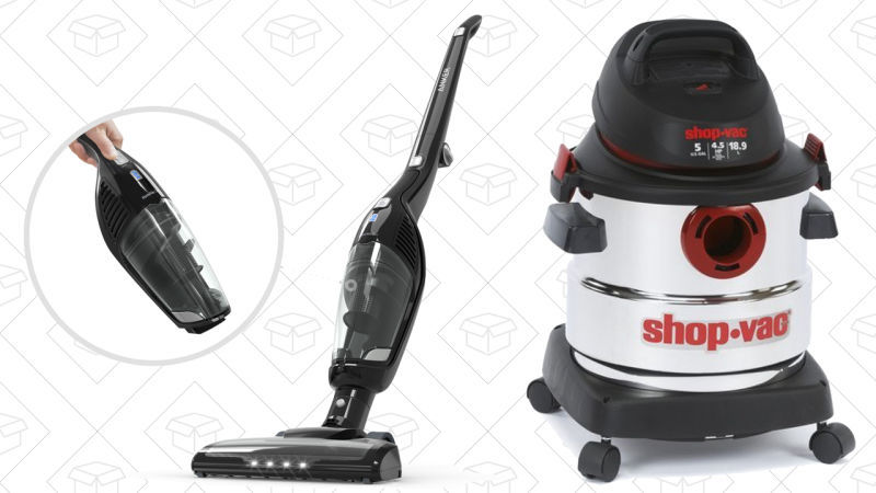 Aspiradora Eufy HomeVac Duo, $90 con código OISGH5TP | Shop-Vac de 5 galones, $49